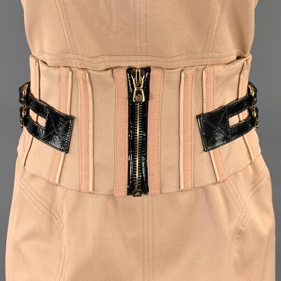 DOLCE & GABBANA Size M Tan Sheath Knee-Length Dress - Picture 2 of 6